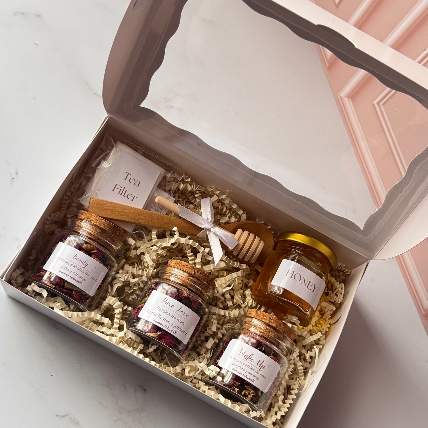 Mixed Tea Box con miel y filtros