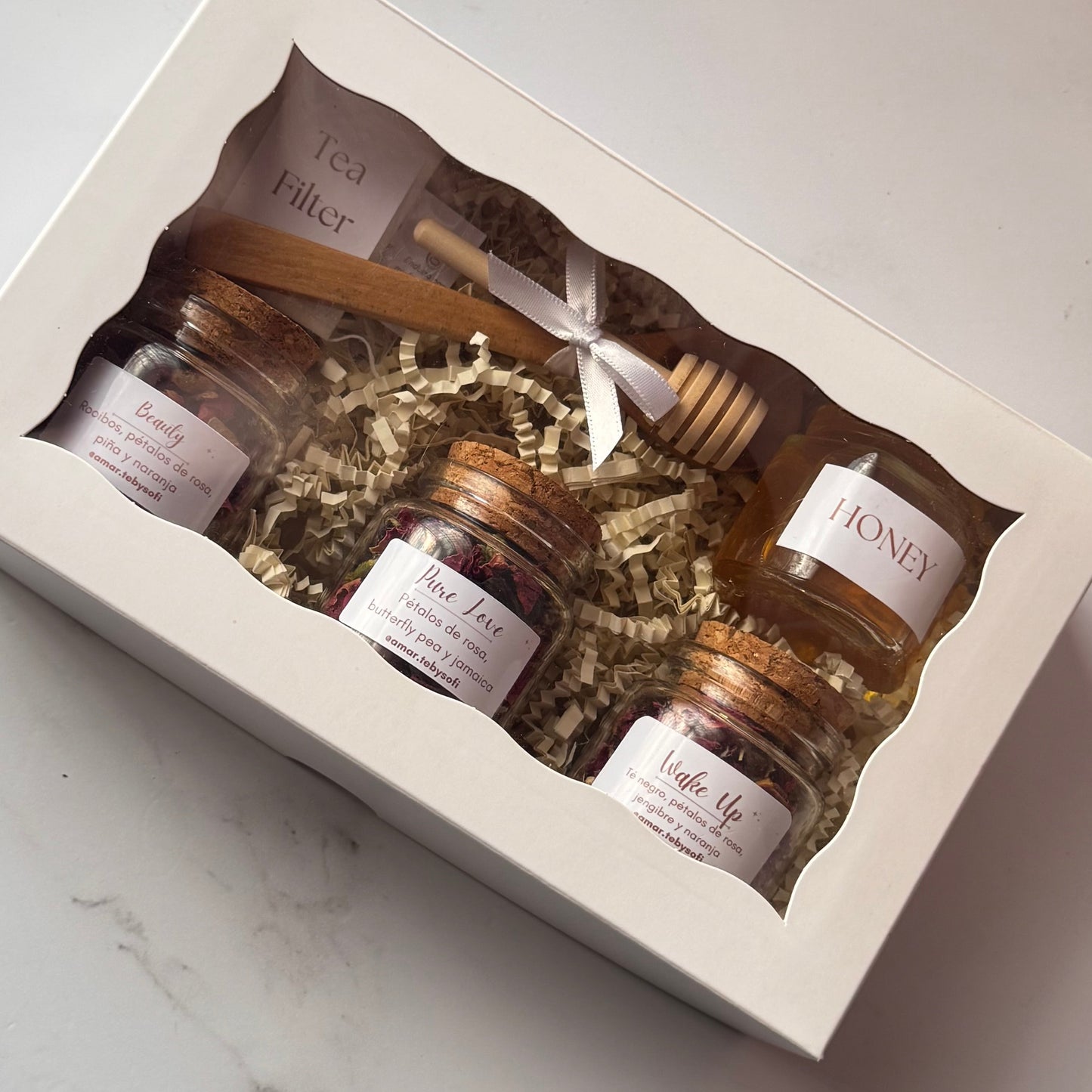Mixed Tea Box con miel y filtros