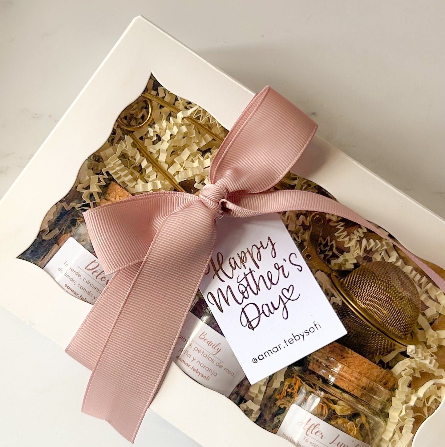 Mixed Tea Box 3 botes con té + infusor dorado